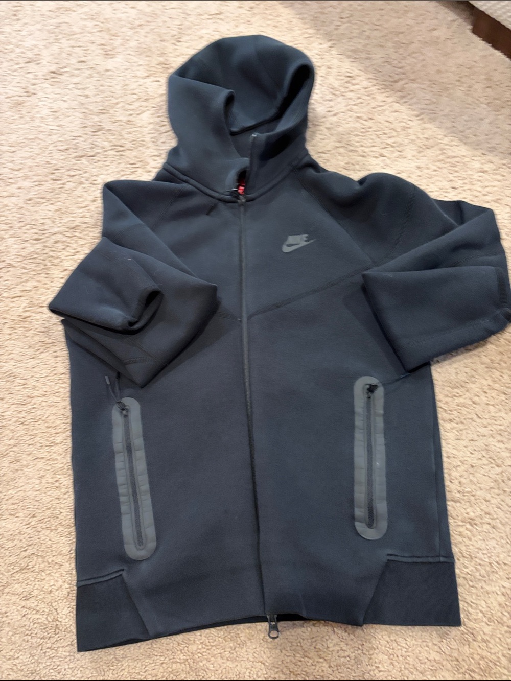 Nike men's ' Full-Zip Hooded Fleece Jacket - Black